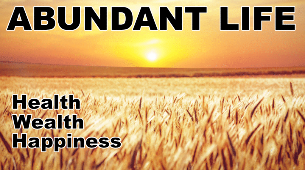 Abundant surroundings representing health, wealth, and vitality